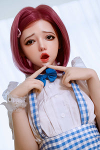 Bonnie:150Cm Asian Short Hair Teen Silicon Head+Real Oral Sex Dolls【Best-In-Class】