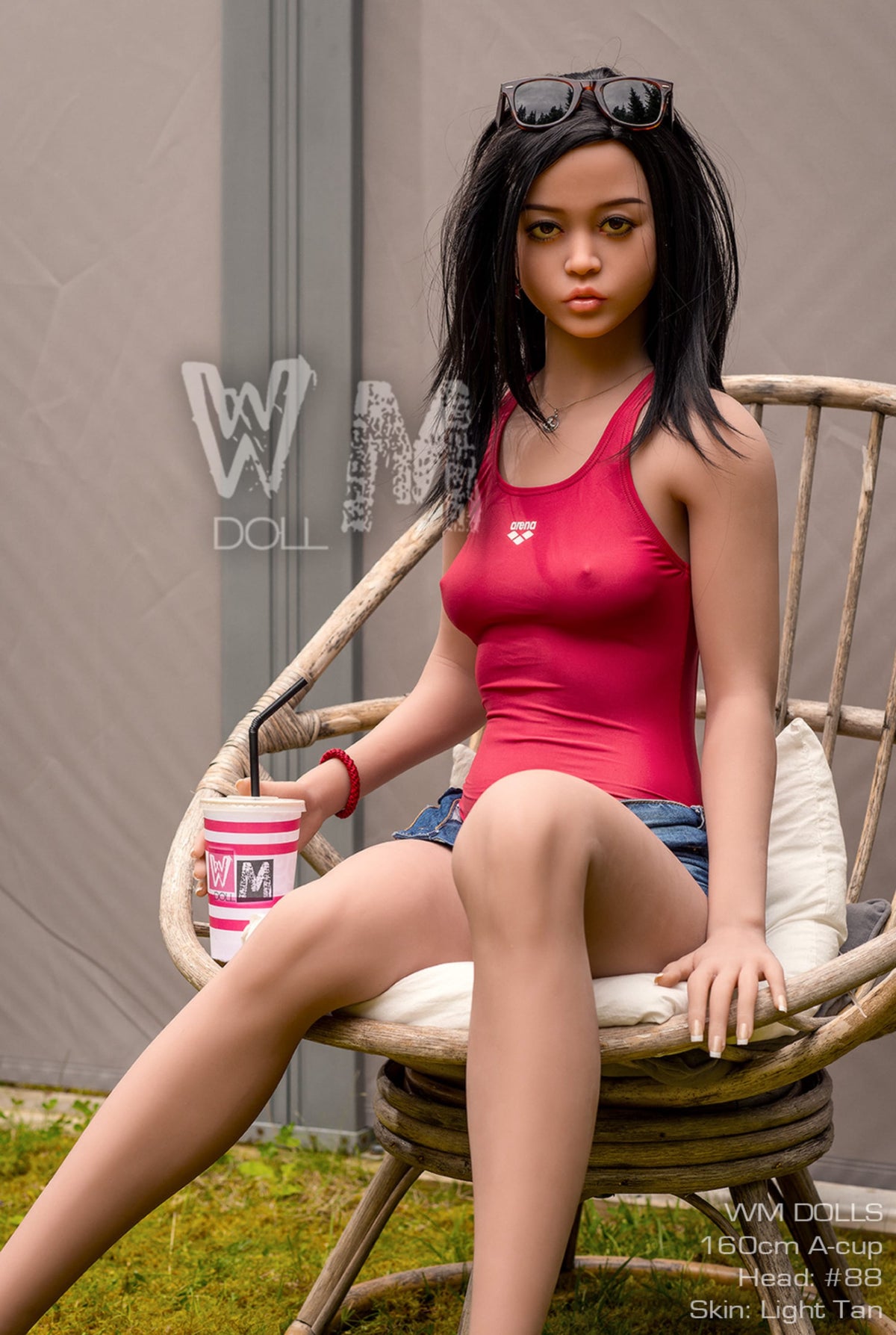 Zinnia: TPE 160Cm Asian Small Breast Skinny Sex Dolls【WM Brand】