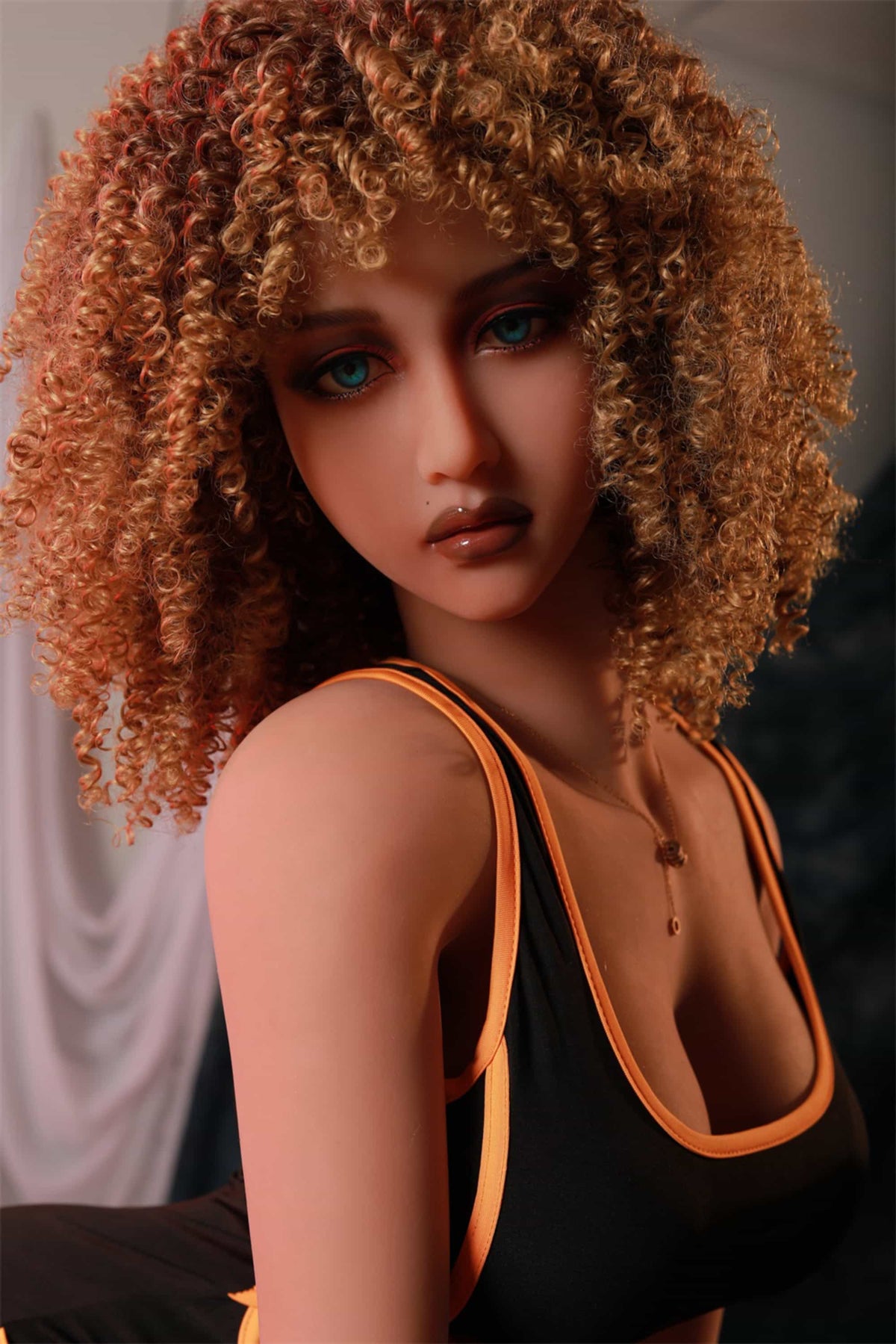 Felicity: 165Cm European Curly Hair Curvy TPE Sex Dolls