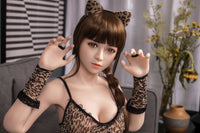 Dandan：148Cm Chinese Leopard Print Teen Silicon Sex Dolls